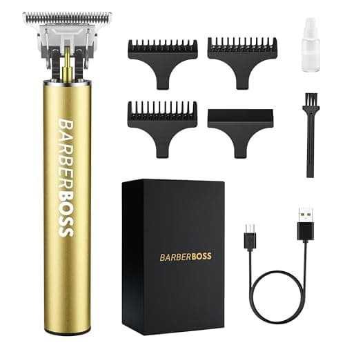 Image of Barberboss Men's Beard Trimmer, Men's Cordless Hair Clippers, Haircut Clippers Men, Precision Hair Trimmer Men, Detail Trimmer, QR-2070