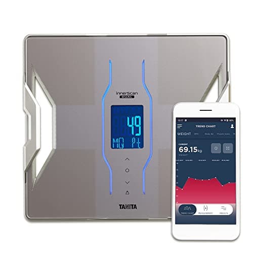 Image of TANITA RD-953 Smart Scales for Body Weight and Fat | Premium Body Composition Scales with Bluetooth App | 11 Measurements, Muscle Quality, Metabolic Age | Platinum Digital Bathroom Scales