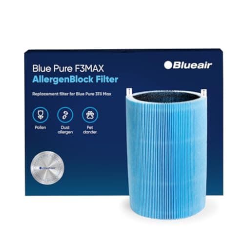 Image of Blueair Blue Pure 3350i Max Series AllergenBlock Filter, Genuine Replacement Filter for Allergies, Pollen, Dust, Pet Hair, Fits Blue Pure 3350i Max Air Purifier