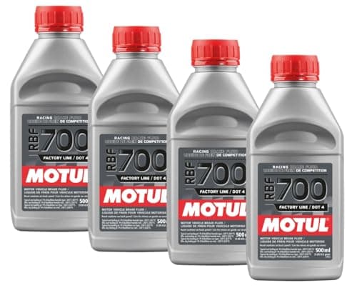 Image of WOL WORLD OF LUBRICANT Brake Fluid Motul RBF 700 500ML - Fully Synthetic (4 Units) for High-Performance Braking Systems in Vehicles, 500 grams