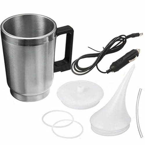 Image of EaseSunny Car Headlight Lens Restoration Kit, 12V 60W Electric Atomizing Cup Tool with Heating Function for Refurbishment and Repair, Includes 2 Lids