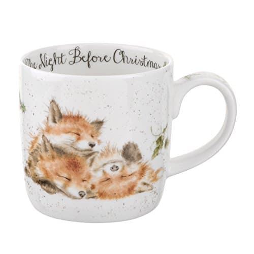 Image of Wrendale by Royal Worcester Mug The Night Before Christmas, Multi-Colour