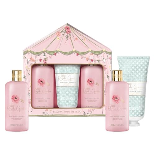 Image of Baylis & Harding Royale Garden Rose, Poppy & Vanilla Luxury Body Retreat Gift Set (Pack of 1) - Vegan Friendly