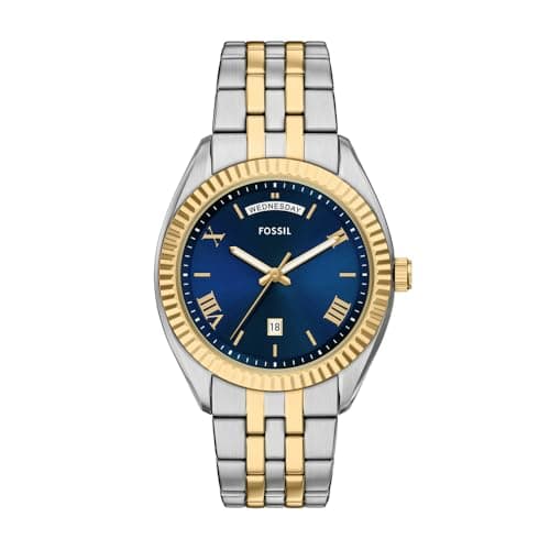 Image of Fossil Campbell Men's 42MM Two-Tone Stainless Steel Watch, FS6141