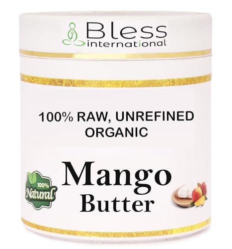 Image of Organic Raw Mango Butter 100% Pure,Natural & Unrefined| Skin Moisturizer For Face, Body & Hair| 1 LBS/450 GM Ivory/White Grade A | DIY Creams, Balms, Lotions, Soaps| Softens Dry & Tough Skin