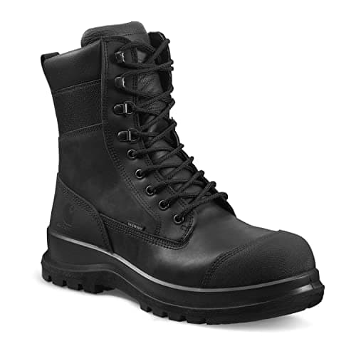 Image of Carhartt Men's Detroit Rugged Flex® Waterproof S3 8 Inch Safety Boot, Black, 43