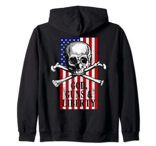 Image of God Guns Liberty: Defending American Freedom Zip Hoodie