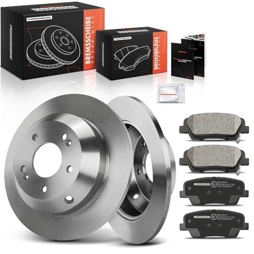 Image of Frankberg Brake Kit incl. 2x Brake Disc + 4x Brake Pad Front Compatible with Fiesta VI CB1 CCN 2008-2017 Fiesta VI Van 2009-2017 Replace# 8V512K021AB, 8V512K021AA