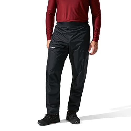 Image of Berghaus Men's Deluge 2.0 Waterproof Breathable Overtrousers | Durable | Comfortable Rain Pants Overtrousers, Black, XL 29