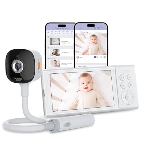 Image of Hubble Go Baby Portable Plus 5.0” Smart Video Baby Monitor, ATL1429763