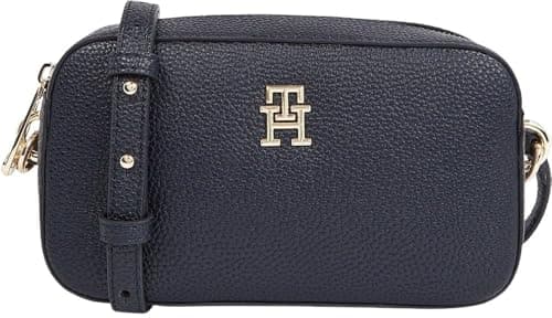 Image of Tommy Hilfiger Women’s Small Emblem Crossbody Camera Bag, Blue (Space Blue), One Size