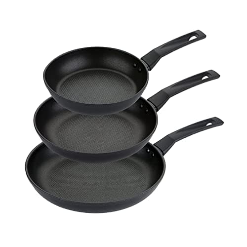 Image of PRESTIGE 9 x Tougher Frying Pan Set Non Stick - Induction Frying Pan Set of 3, 21/25/29cm with Scratch Resistant Non Stick, Stay Cool Easy Grip Handles, Oven & Dishwasher Safe Cookware