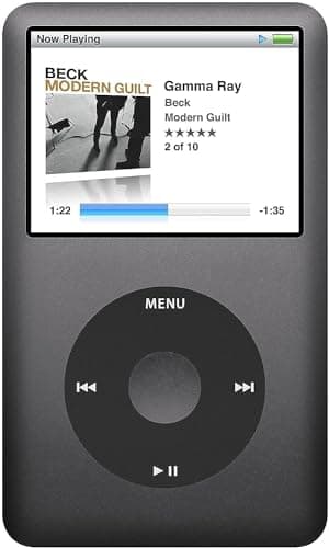 Image of SAJPO Original Appleipod Compatible for mp3 mp4 Player Apple iPod 120GB Black Classic 7th Generation