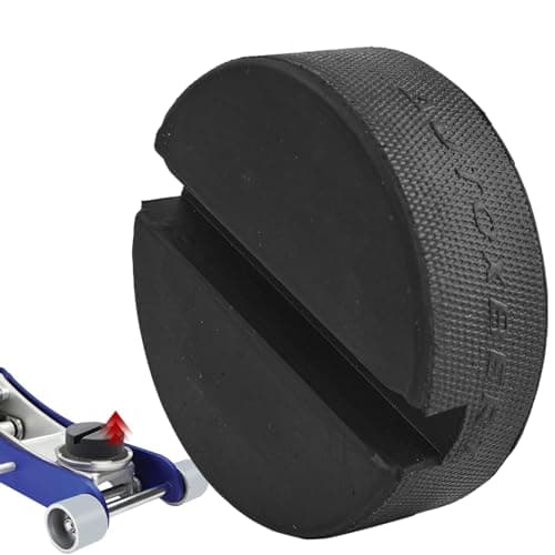Image of Car Trolley Jack Rubber Pad Universal Slotted Frame Rail Protector Jack Floor Pad Anti Slip Jacking Lift Support Accessories Repair Kit