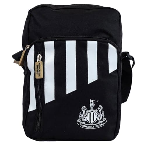 Image of Hy-Pro Officially Licensed Newcastle United F.C. Side Bag – Lightweight, NUFC, Newcastle United Merchandise, Newcastle Crest and Colours, for Kids and Adults, Great Gift Idea