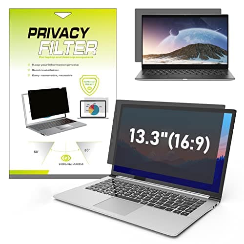 Image of LAMA 13.3" Universal Laptop Privacy Screen Filter for 13.3" Laptop, Anti-Blue Light/Anti-Glare/Anti UV, Privacy Screen Protector (WxH:11.57"*6.53") with Eye Protection(16:9)