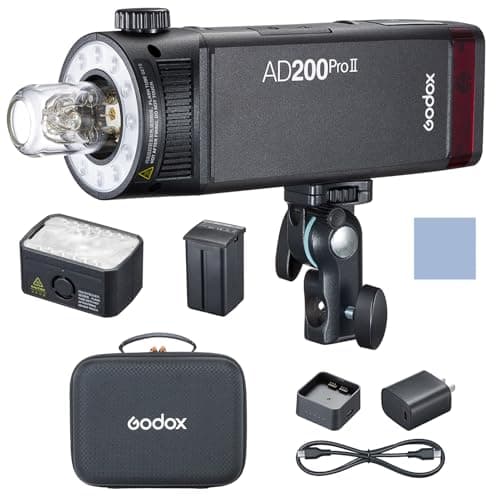 Image of Godox AD200Pro II Flash Light 200W 2.4G Pocket Wireless Speedlite TTL Auto-flash 1/8000s HSS 0.01-1.8s Recycle Time with Bi-color Modeling Light (Upgraded Godox AD200 Pro)