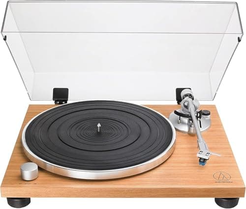 Image of Audio-Technica LPW30TK Manual Belt Drive Wood Base Turntable Teak