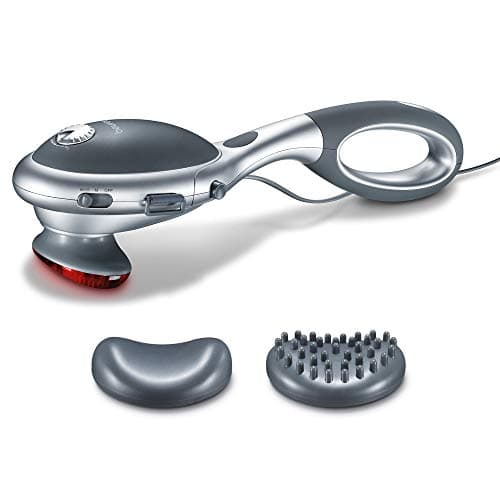 Image of Beurer MG70 Infrared Tapping Massager with removable Handle, Percussion massage for your back, neck, arms and legs, Optional infrared heat, Detachable handle, 2 massage attachments, 2 intensities