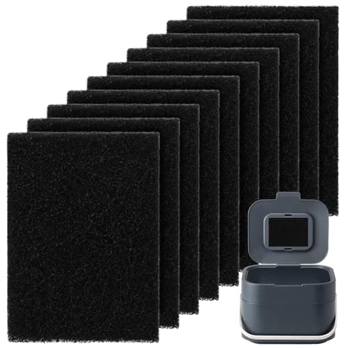 Image of Mellbree Odour Filter for J&J Kitchen Compost Bin Food Waste Caddy - Compatible with Joseph Joseph Food Caddy 10Pcs