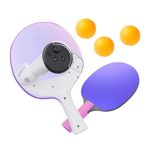 Image of JDXFENG Table Tennis Handle Adaptor for Meta/Oculus Quest 3 Controller, Table Tennis Pads Racket Compatible with Meta/Oculus Quest 3 VR Headset Accessories, Enhance VR Game Experience