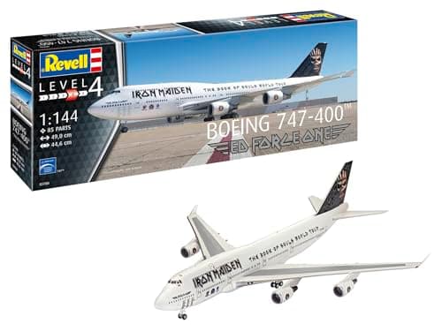 Image of Revell 03780 Boeing 747-400 Iron Maiden "Ed Force One" 1:144 Scale Unbuilt/Unpainted Plastic Model Kit