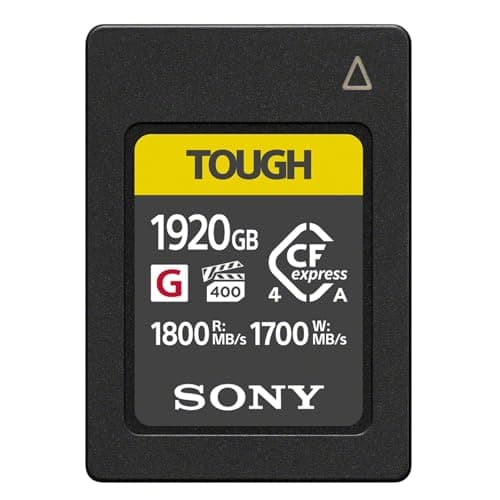 Image of Sony CEA-G Series TOUGH 1920GB CFexpress Type A Memory Card – VPG400 Ultra High Speed (Up to 1800MB/s Read & 1700MB/s Write) – Prof 4K/8K Video, Bend-Proof, Waterproof & Shockproof – CEAG1920T.CE7