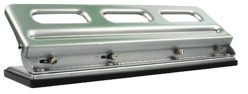 Image of GBC Desktop VeloBinder Strip Binding Machine, 20 Sheet Punch Capacity, 200 Sheet Binding Capacity, A4, Silver, 9707121