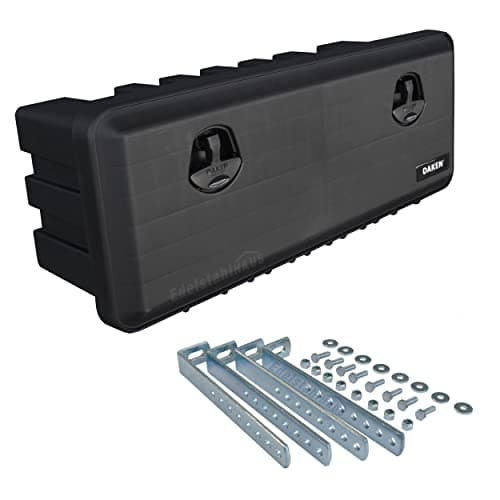 Image of Daken Just 900-R Truck Storage Box Tool Box 900 x 367 x 300 mm Storage Box 57.5 L with Vertical Holder VH401