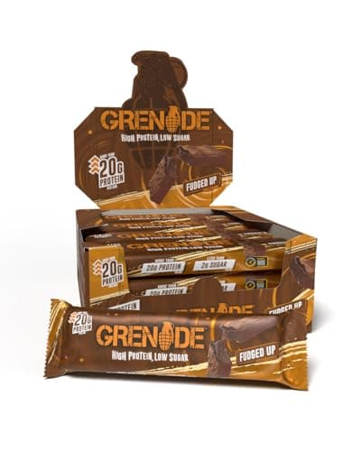 Image of Grenade High Protein, Low Sugar Bar - Fudged Up, 12 x 60 g (Packaging May Vary)