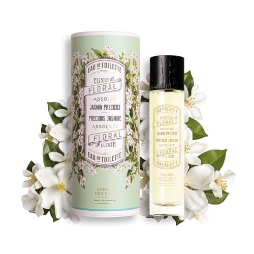 Image of Panier des Sens - Eau de Toilette - Jasmine Perfume for Women - Floral Fragrance - Long Lasting, Natural Perfume - Hair & Body - Vegan Friendly - Eau de Parfum Made in France - 50ml