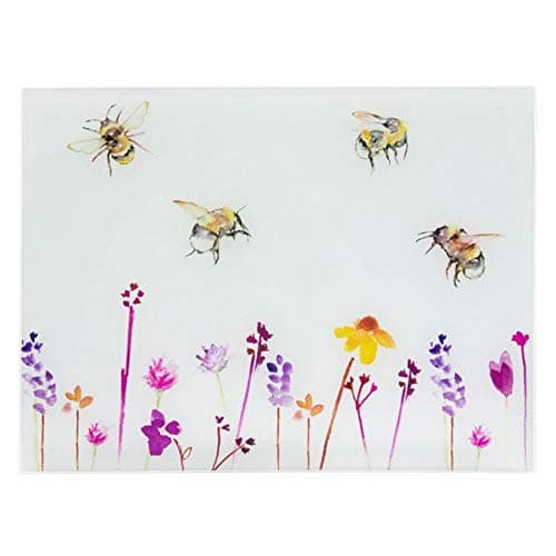Image of Busy Bees Glass Cutting Board by Lesser & Pavey