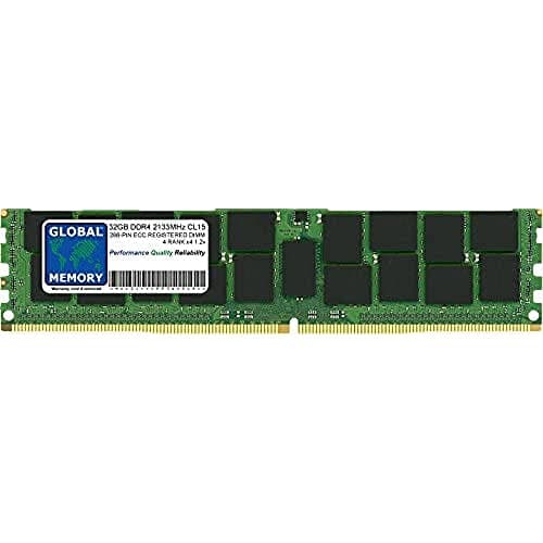 Image of 32GB DDR4 2133MHz PC4-17000 288-PIN ECC REGISTERED DIMM (RDIMM) MEMORY RAM COMPATIBLE WITH SERVERS/WORKSTATIONS/MOTHERBOARDS (*NOT FOR PCs*) (2 RANK CHIPKILL)
