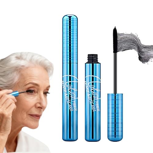 Image of Waterproof Mascara Black for Older Women, Mascara for Mature Ladies, Suitable for Sensitive Eyes and Thinning Lashes