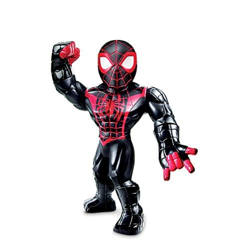 Image of Super Hero Adventures Playskool Heroes Mega Mighties Marvel Kid Arachnid, Collectible 10-Inch Action Figure, Toys for Kids Ages 3 and Up , Black