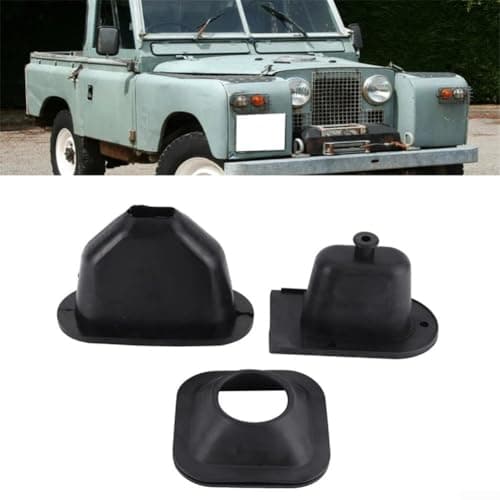 Image of Gearstick Gaiter Kit 3 Pieces for Land Rover Series 2A 3 with Handbrake Lever and Transfer Lever Boot DA2466 OEM Compatible