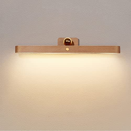 Image of Led Rechargeable Bathroom Light Fixtures Three-Level Dimmable Touch Control Vanity Lights, Magnetic Vanity Light Bar for Bathroom Living Room Bedroom (NO-HB006)