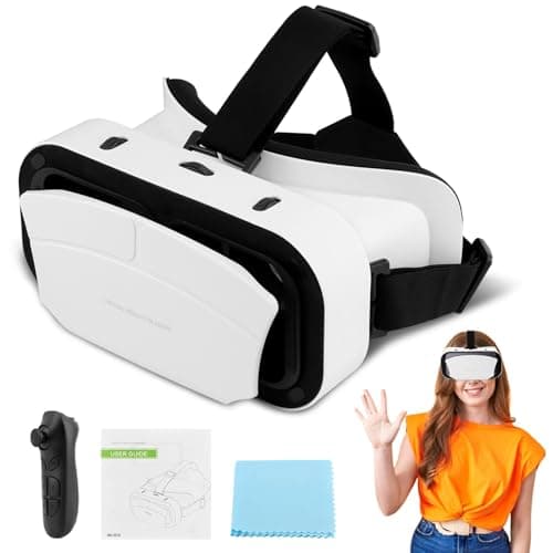 Image of Ssiyiya Virtual Reality Goggles, 3D VR Glasses Adjustable VR Virtual Reality Headset with Wide Angle Lens, Universal 3D VR Headset for Kids Adults, HD Goggles For Phone Movies Games