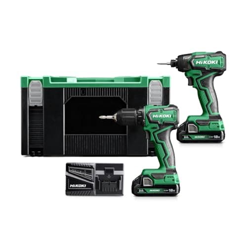 Image of HIKOKI KC18DFXJAZ Twin Pack 18V 2 x 2.0Ah Li-ion