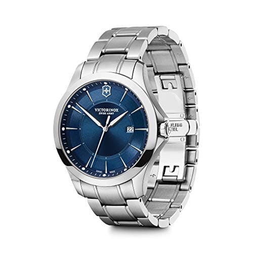 Image of Victorinox Alliance Ø 40, Blue dial, Silver Stainless Steel case, Strap Silver Stainless Steel + Swiss Army Knife for Men 241910.1