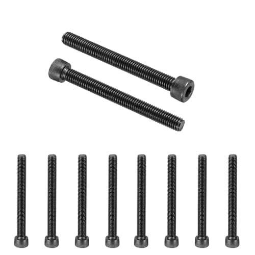 Image of PATIKIL 25 Pcs M8 x 75 mm Hex Socket Head Cap Screws Bolts, 12.9 Grade Carbon Steel Socket Drive Screws, Black Oxide, Full Threads