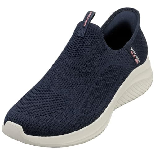 Image of Skechers Women's Ultra Flex 3.0 Easy Win Slip-On Sneakers, Navy Knit/Trim, 4 UK