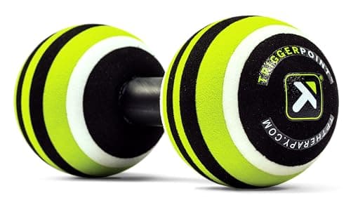 Image of TriggerPoint MB2 Massage Ball - Improves Circulation,Posture and Muscle Recovery for Back and Neck,Adjustable Length for Targeted Muscle Relief,Compact and Travel Friendly,22cm x 10cm,Green