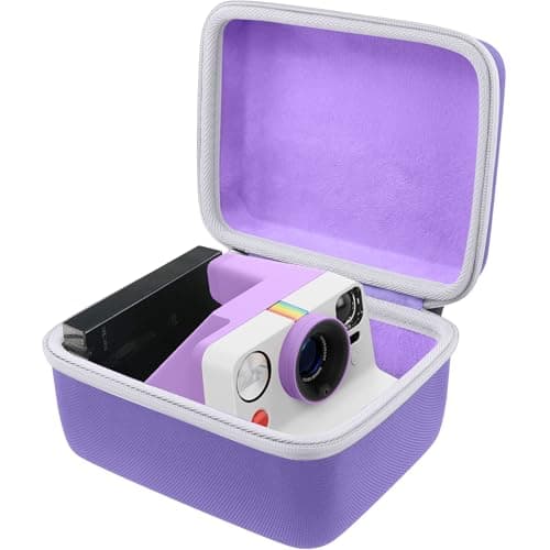 Image of Khanka for Polaroid Now Gen 3, Now+ Gen 3, Now Gen 2, Now+ Gen 2, Now, Now+, I-2, Flip, OneStep+ and OneStep 2 Instant Cameras Hard Case, Protective Travel Carrying Storage Bag, Case Only (Purple)