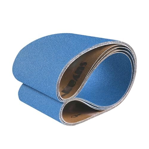 Image of UMXIUO Sanding Belts 150 x 1220 mm, Grits 40/60/80/120 Zirconium Corundum Sander Belt for Sander (4 Pack)