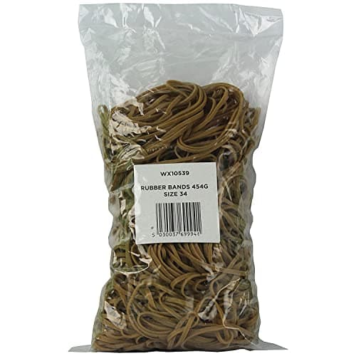 Image of White Box 454G Size 34 Rubber Bands