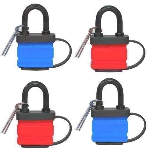 Image of 4 x 40mm Keyed Alike Waterproof Padlocks by Blackspur