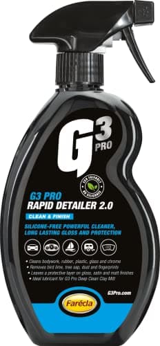 Image of G3 Pro Rapid Detailer 2.0 500ml (7258) – Streak-Free Spray for Bird Lime, Sap & Dirt Removal – High Gloss Finish, Safe on Waxed Surfaces & All Exterior Touchpoints, Speeds Up Claying