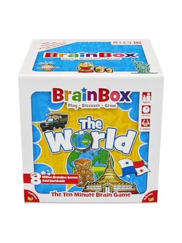 Image of BrainBox The World | Fun & Educational Card Game | Ages 8+ | 1+ Players | 10 Minutes Play Time