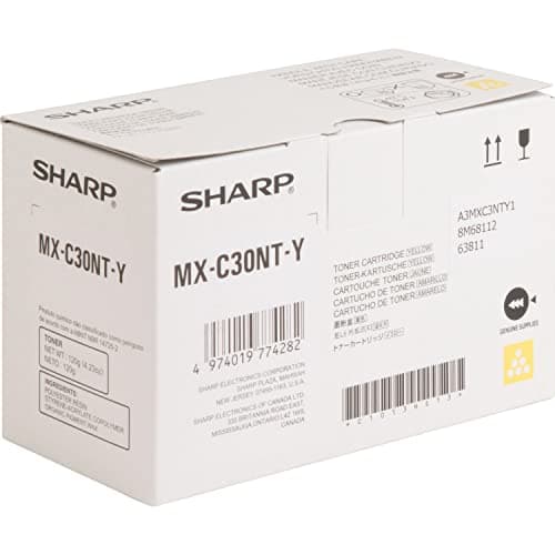 Image of Sharp MX-C30NTY Original Yellow Toner Cartridge 1 Piece – Toner Cartridges (Yellow, 1 Piece)